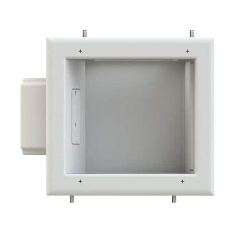 home depot recessed electric tv box|flush mounted box behind tv.